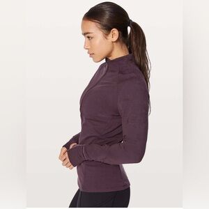 LuluLemon Women's Black Cherry Toasty Tech Half Zip Top